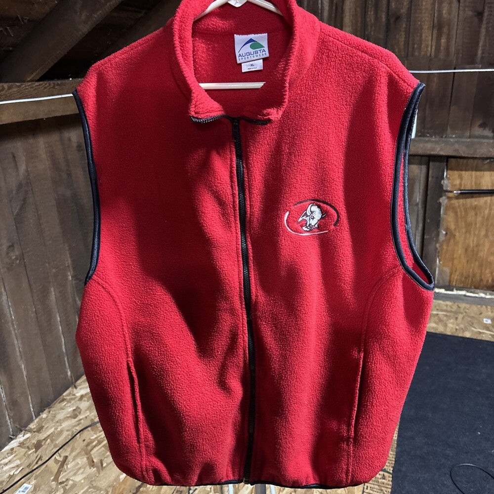 Vintage Buffalo Sabres Goathead Augusta Sportswear Fleece Vest Size XL